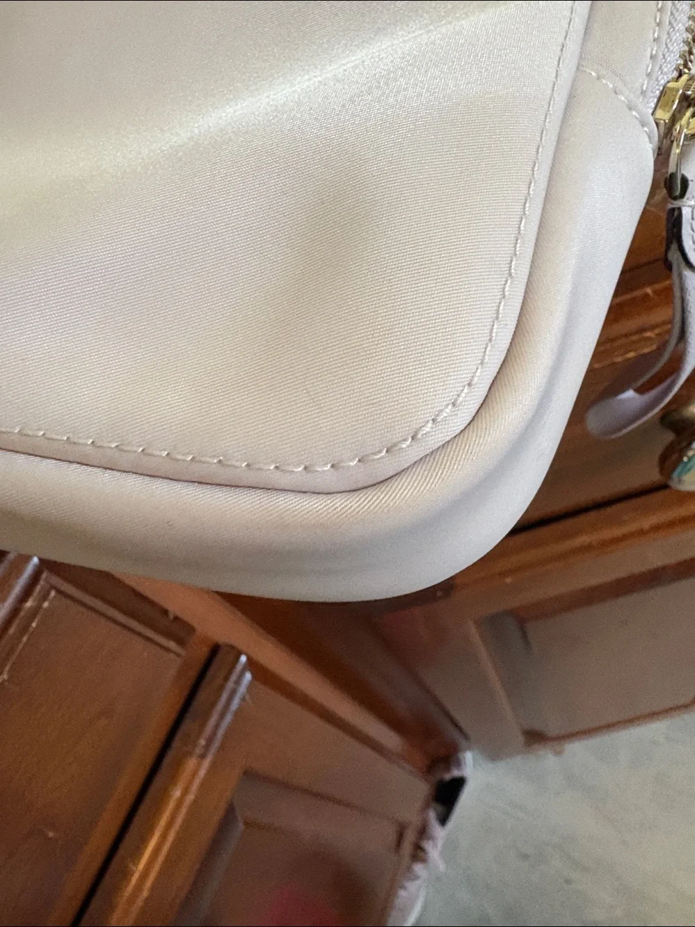 Kate Spade laptop case  Computer bag  HD nylon  pastel violet  Gold tone  Padded